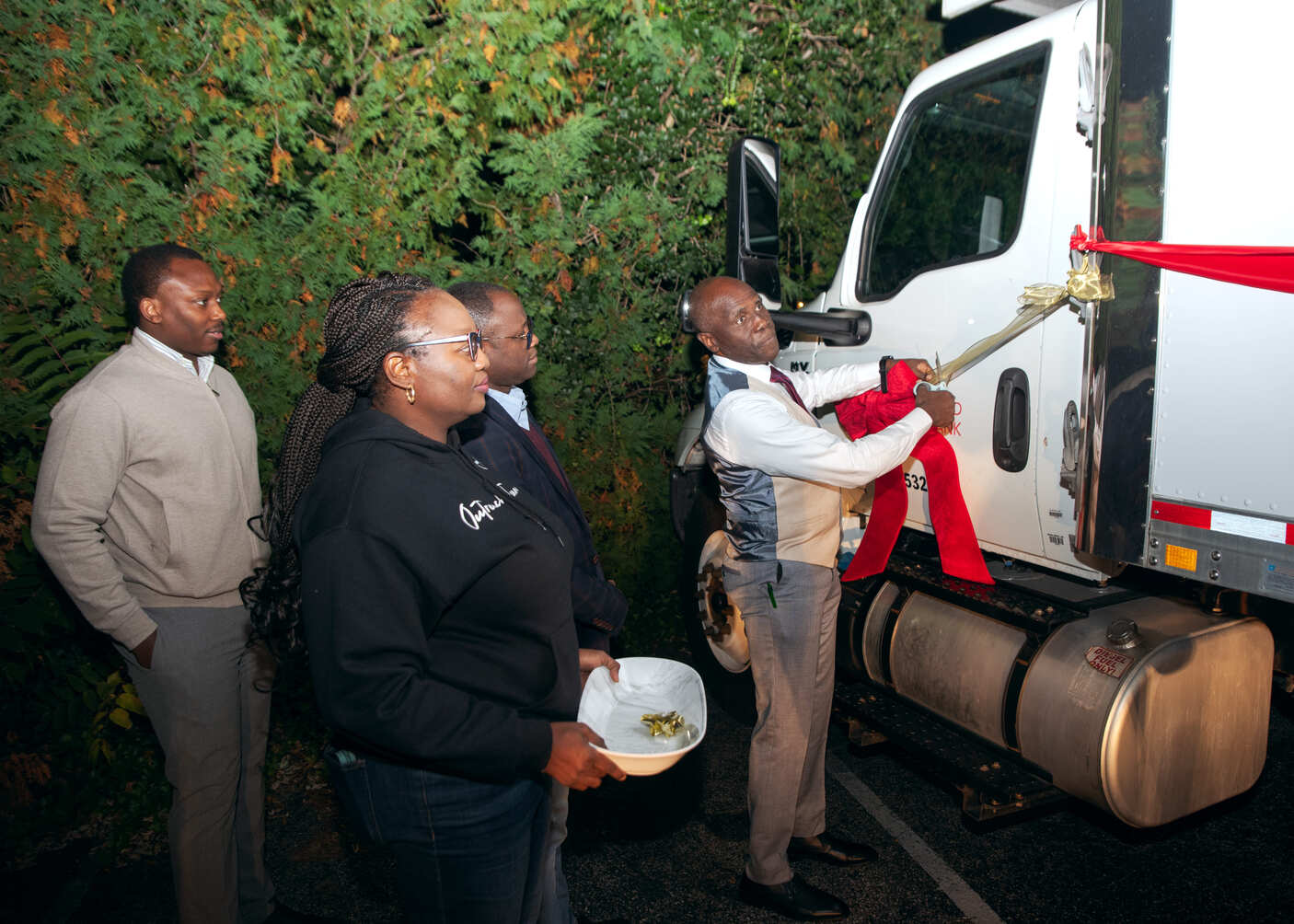 Outreach truck commissioning ceremony