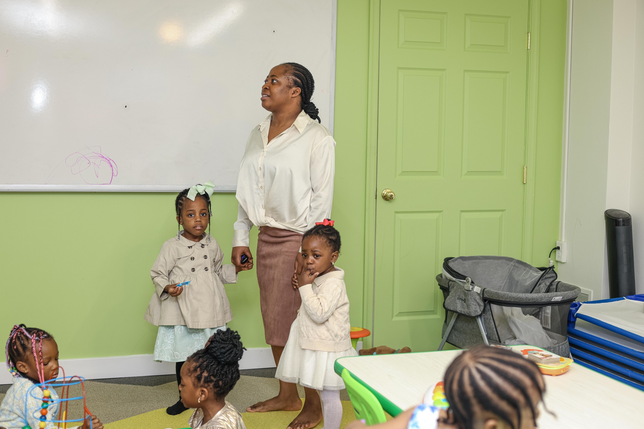 Kids enjoying activities at God's Heritage children's ministry